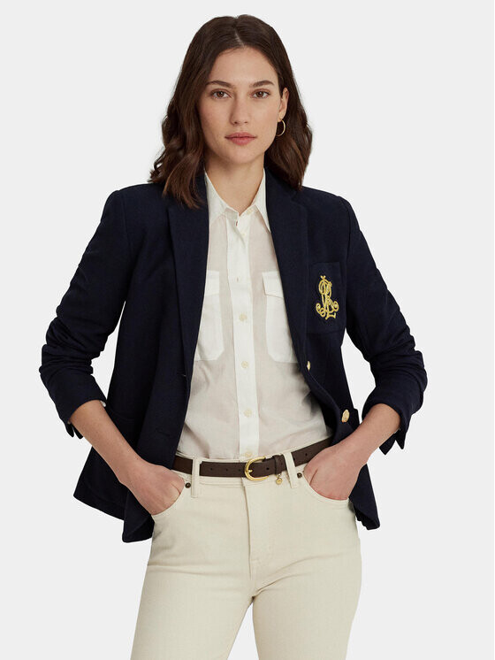 

Узкая куртка Lauren Ralph Lauren, синий