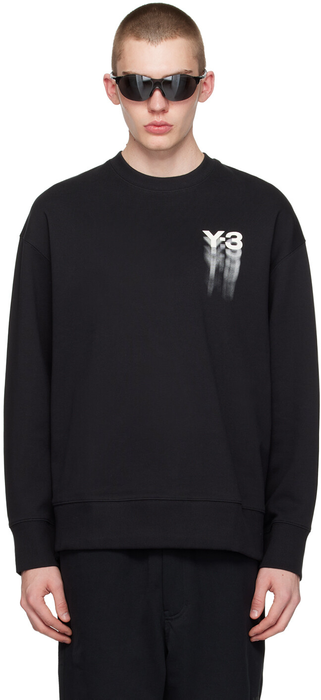 

Черный свитшот с графическим рисунком Y-3, цвет Black