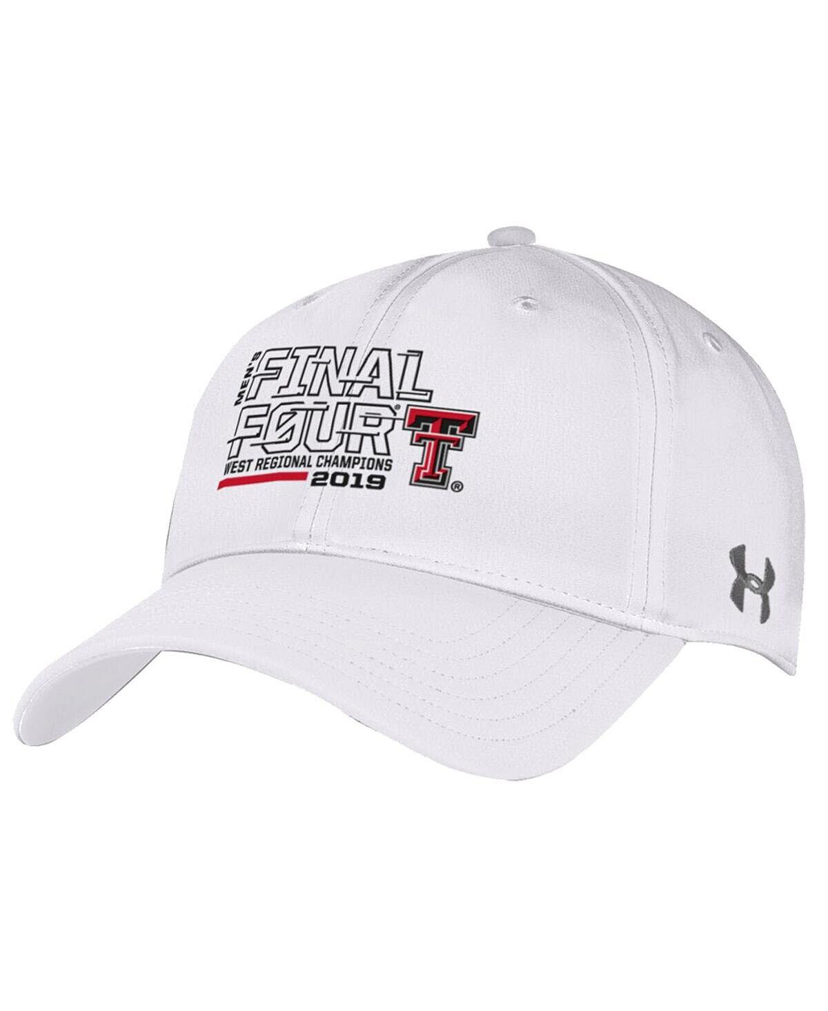 

Мужская регулируемая кепка Texas Tech Red Raiders 2019 NCAA Men Basketball Tournament Final Four Bound West Regional Champions Renegade - белая Under Armour