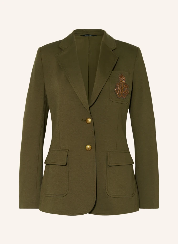 

Блейзер из джерси Lauren Ralph Lauren, хаки