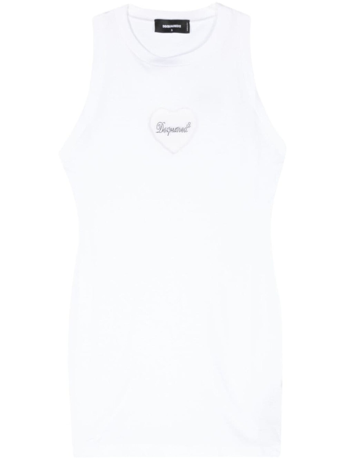 

Dsquared2 платье мини с логотипом, белый