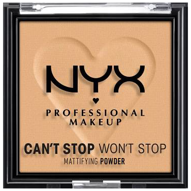 цена Матирующая пудра для лица 05 золотой Nyx Professional Makeup Can'T Stop Won'T Stop, 6 гр