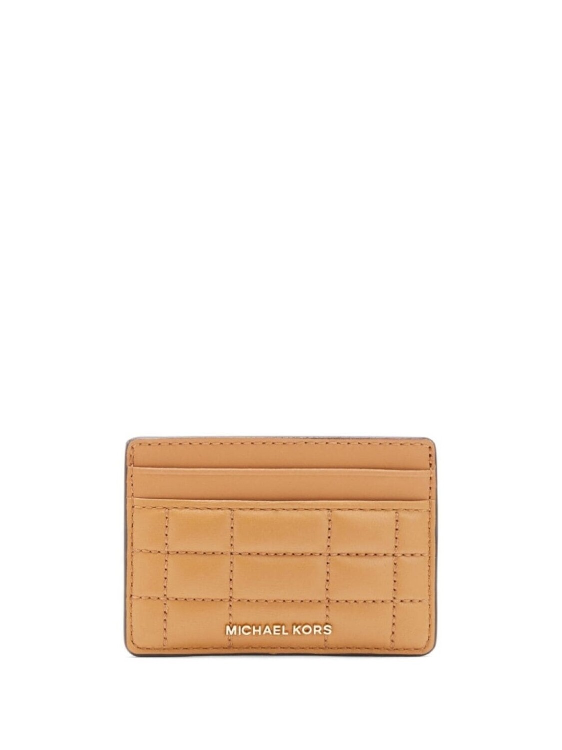 

Кожаный держатель для карт с логотипом Michael Kors, серый