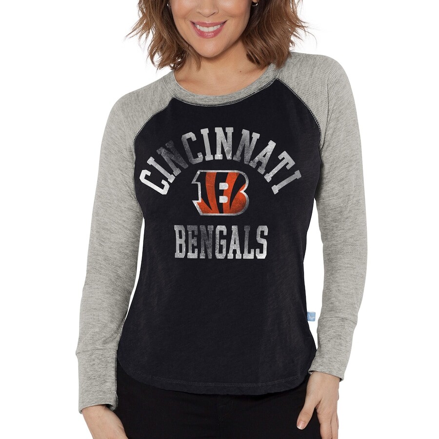 

Футболка с длинным рукавом G-III 4Her by Carl Banks Cincinnati Bengals, черный