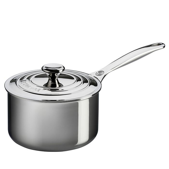 

Кастрюля Le Creuset из нержавеющей стали емкостью 2 литра с крышкой, серебряный