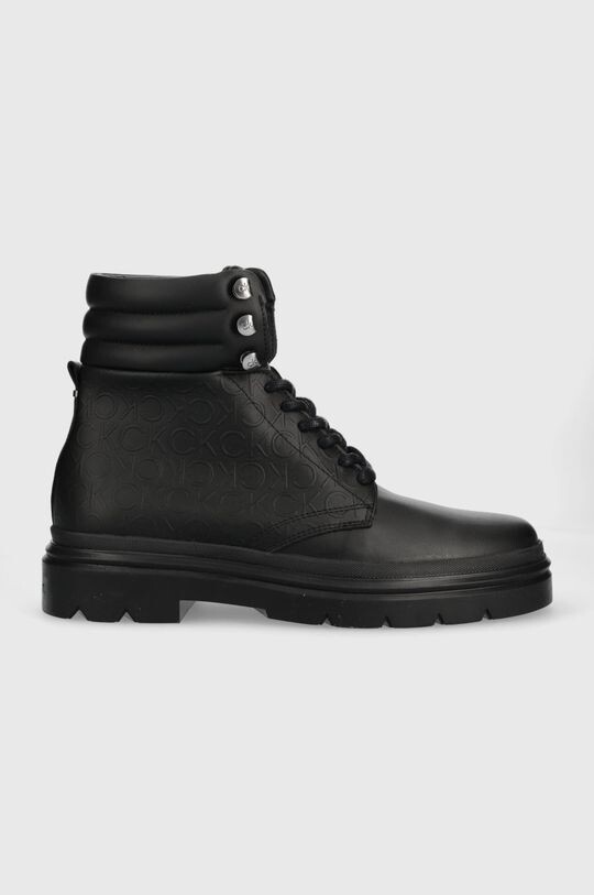 

Кожаные ботинки Combat Boot Mono Calvin Klein, черный