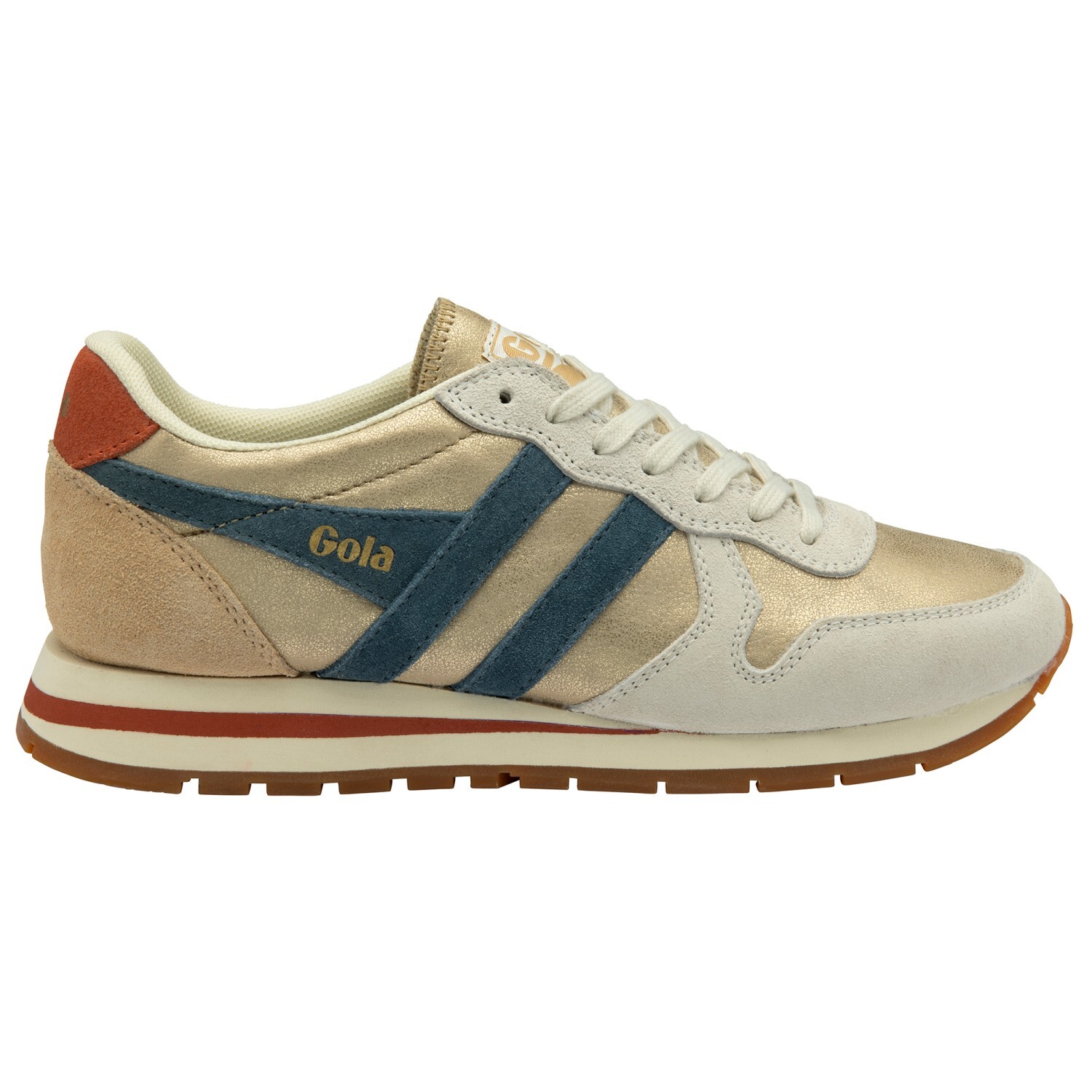 

Кроссовки Gola Daytona Blaze, цвет Gold/Ink/Orange Spice