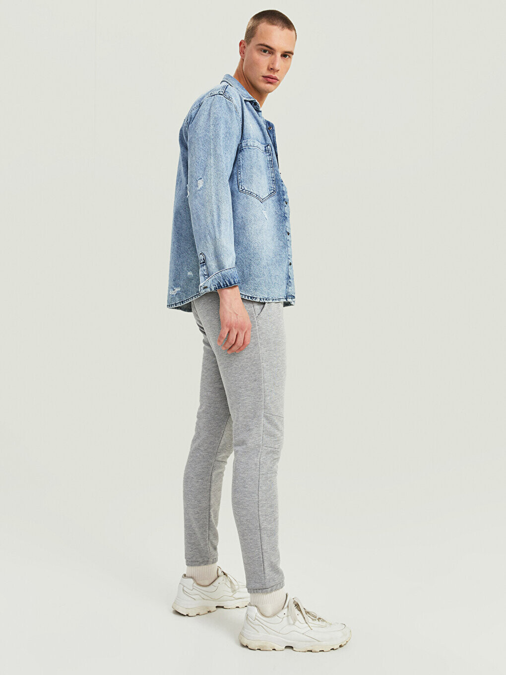 

Мужские спортивные штаны Slim Fit для джоггеров XSIDE, серый меланж