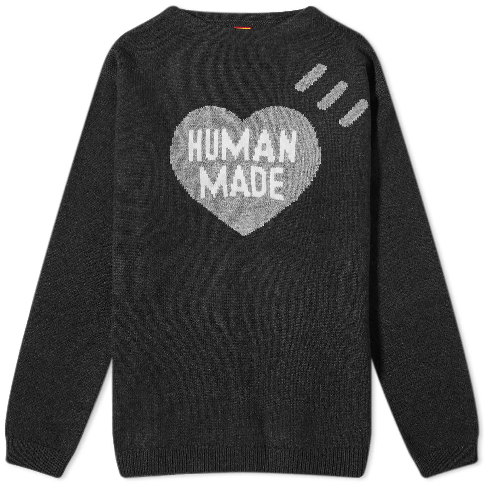 Свитер Human Made Heart Knit, черный свитер human made heart knit бежевый