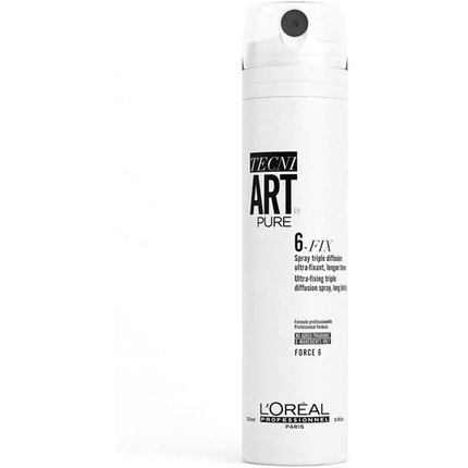 L'OrгAl Tecni Art 6 Fix Pure Спрей 30162839 0,27502Кг, L'Oreal Professionnel l oreal professionnel tecni art pure air fix extra strong fixing spray