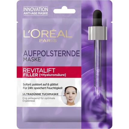 

L'Oréal Paris Hyaluron тканевая маска Revitalift Filler Антивозрастной уход за лицом с гиалуроновой кислотой 1 x 30 г