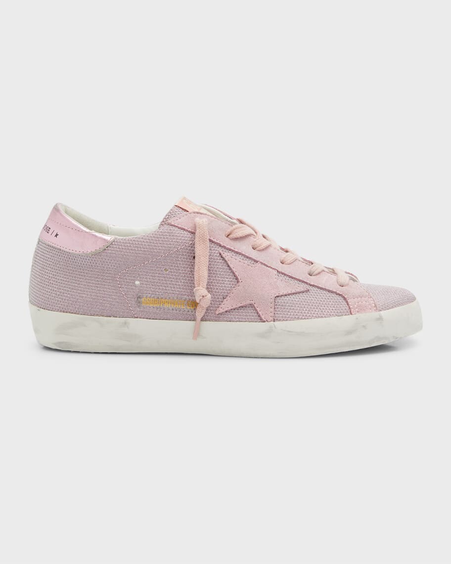 

Кожаные низкие кроссовки Superstar Net Golden Goose, Серый