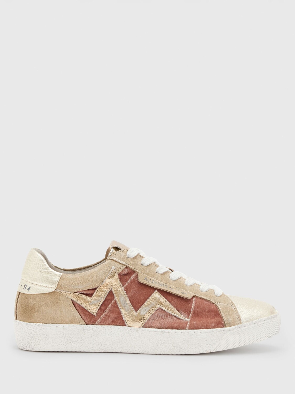 

Кожаные кроссовки AllSaints Sheer Bolt, розовые