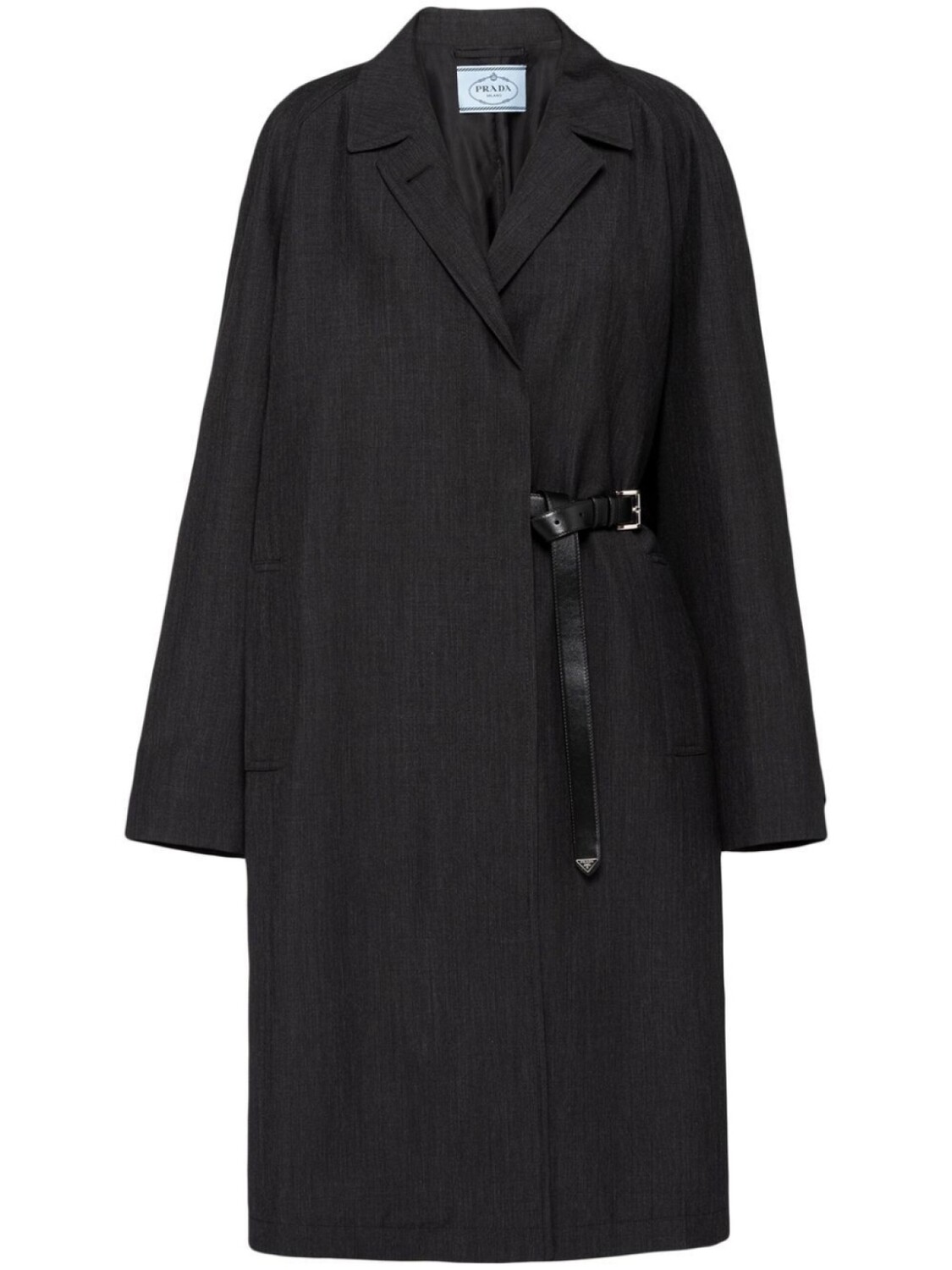 

Prada однобортное пальто, серый