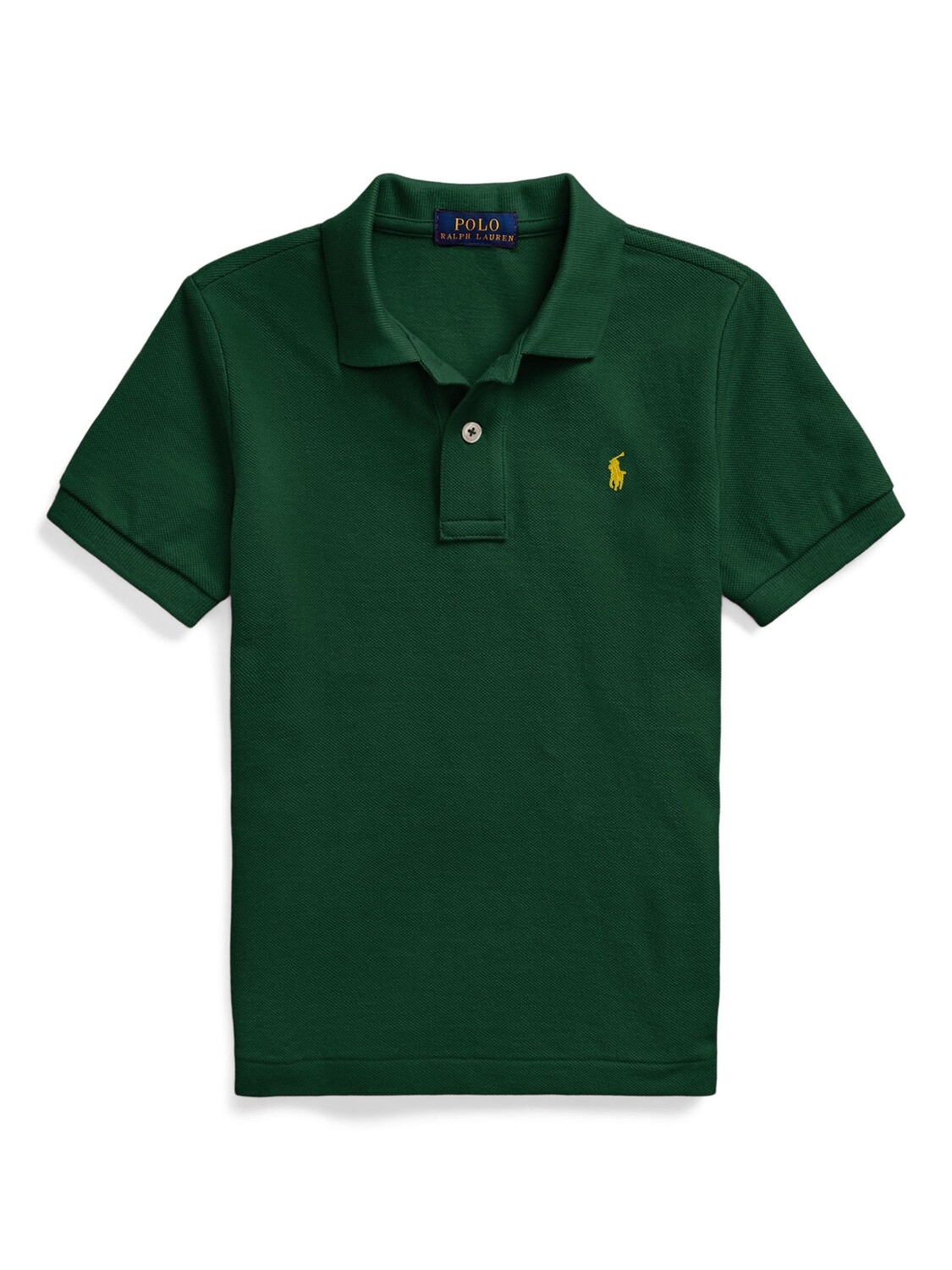 

Детская хлопковая рубашка-поло Ralph Lauren, моховой агат