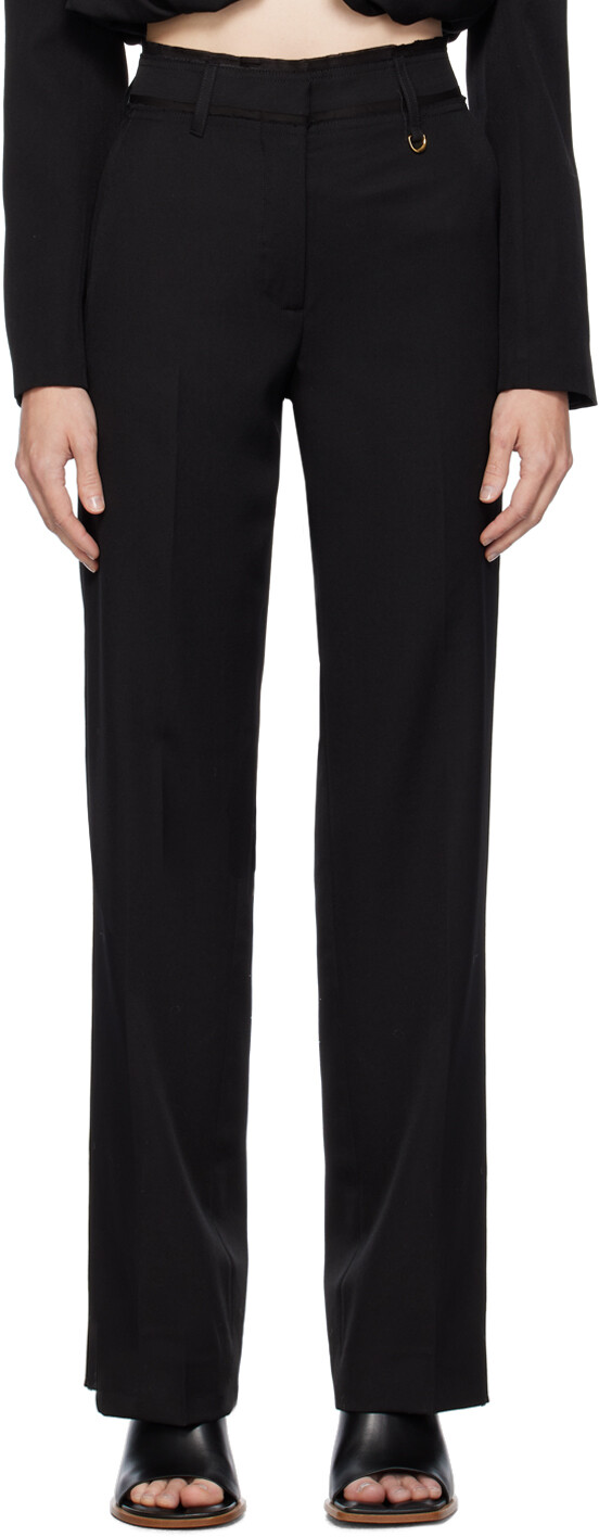 

Черные брюки Le Chouchou Le Pantalon Ficelle Jacquemus, Черный, Черные брюки Le Chouchou Le Pantalon Ficelle Jacquemus