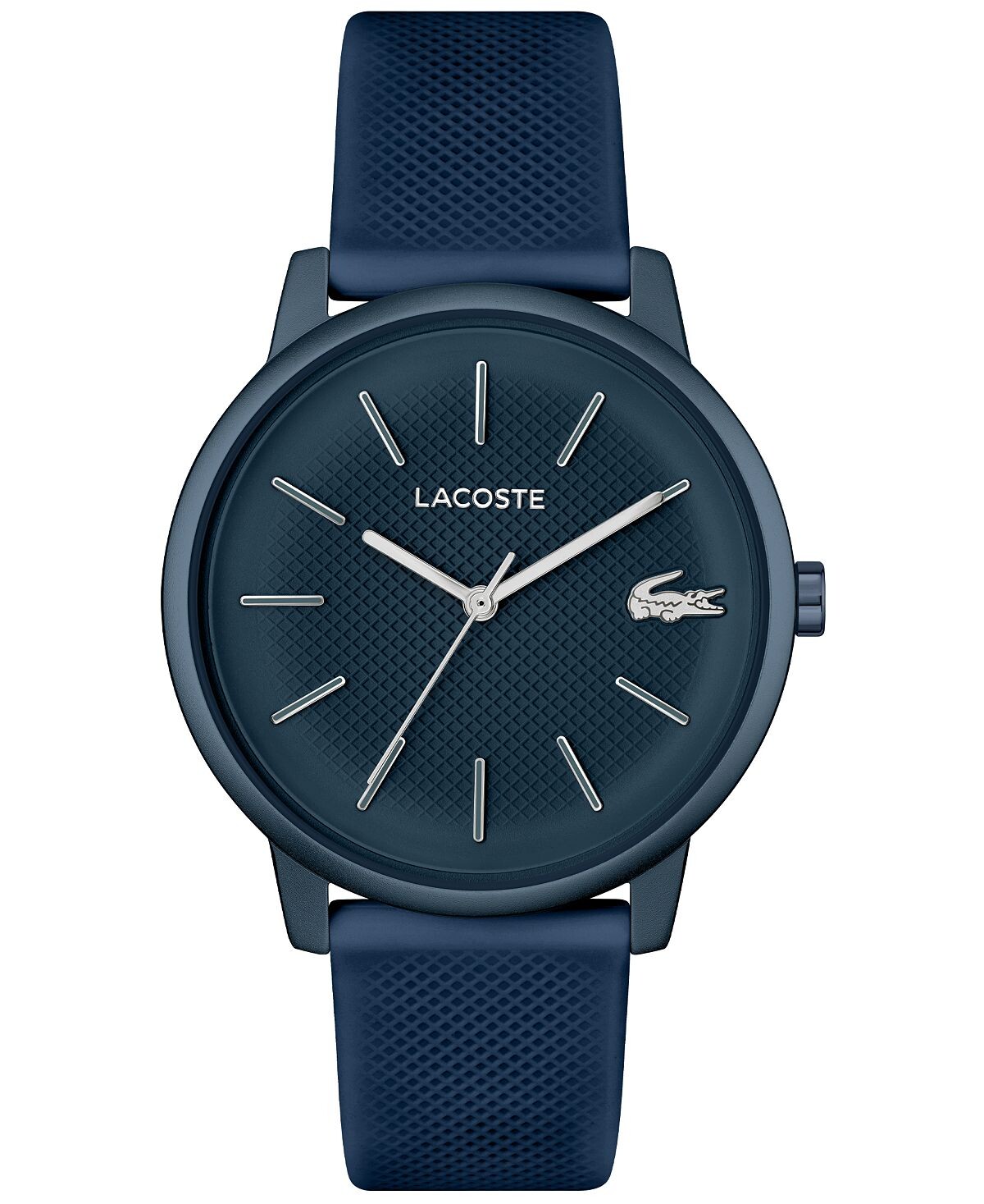 

Мужские часы L 12.12 темно-синие с силиконовым ремешком 42 мм Lacoste