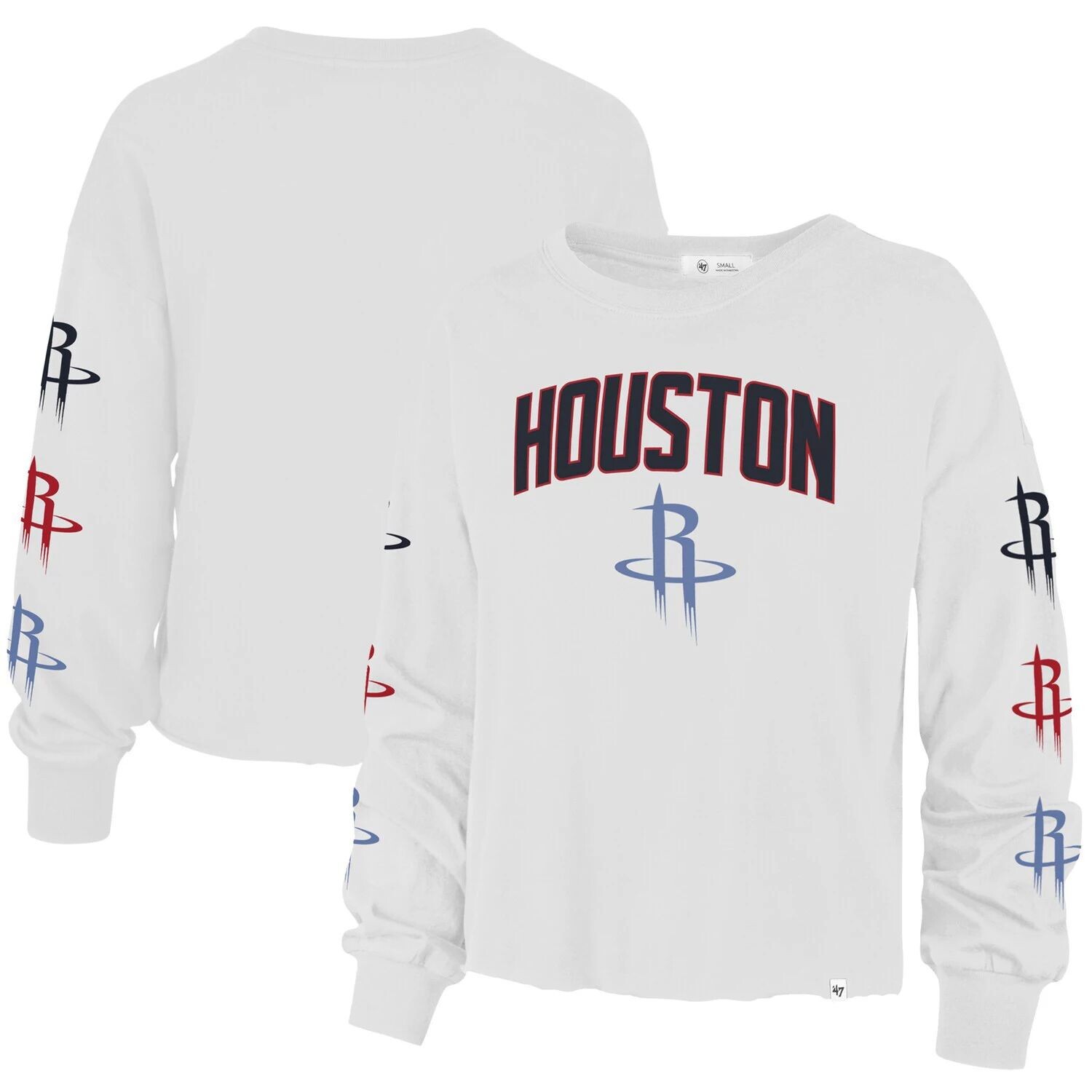 

Женская футболка с длинным рукавом '47 White Houston Rockets 2021/22 City Edition Call Up Parkway