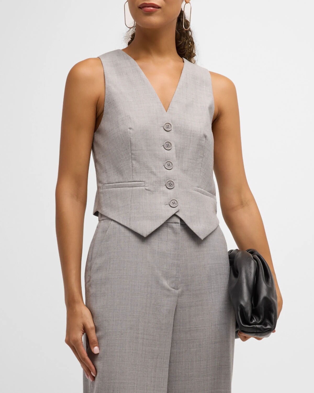 

Жилет из шерсти Deb SIMKHAI, цвет Heather Gray