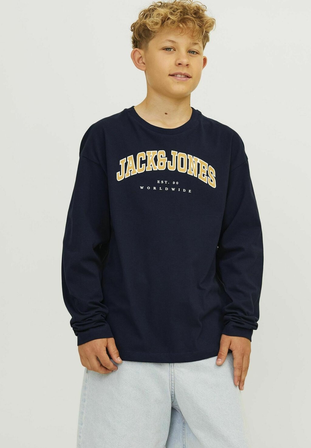

Рубашка с длинным рукавом LOGO Jack & Jones, темно-синий