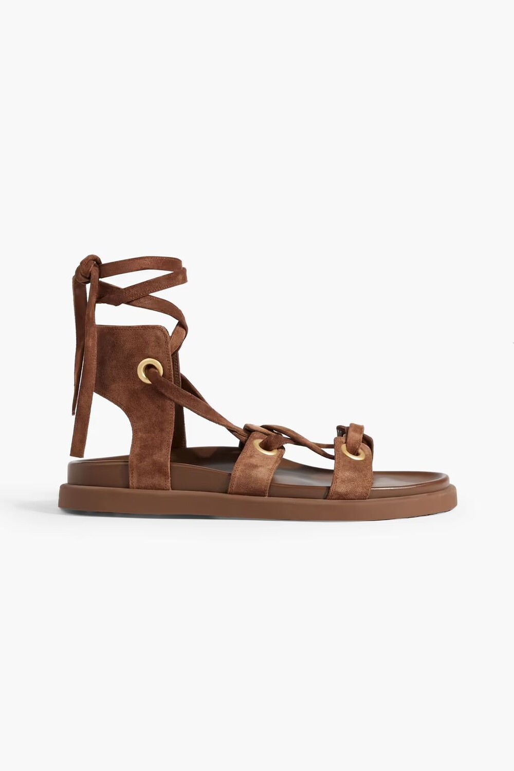 

Замшевые сандалии Ibiza Gianvito Rossi, коричневый