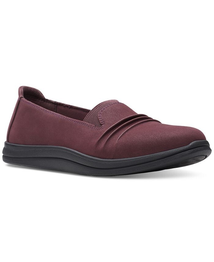 

Женские слипоны Breeze Sol на плоской подошве Clarks, красный
