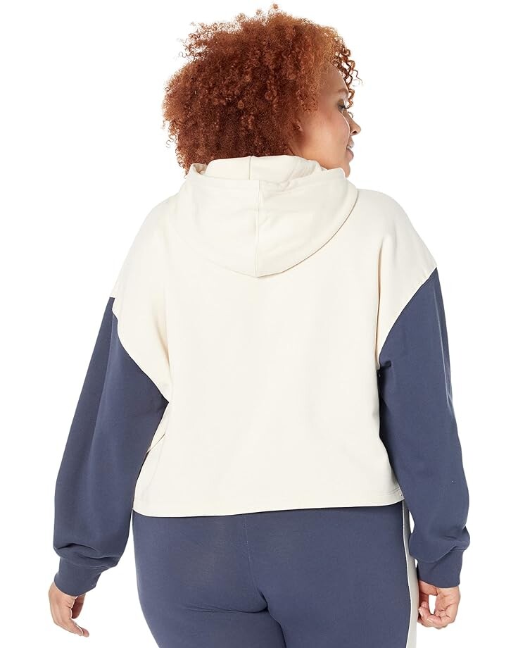 Худи Adidas Plus Size Logo Play Hoodie, цвет Wonder White/Shadow Navy худи adidas originals plus size logo play hoodie