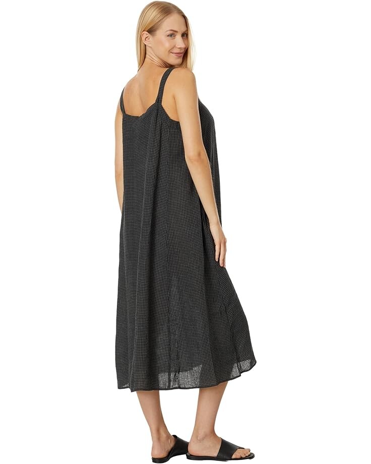 

Платье Eileen Fisher Petite Gathered Dress, черный
