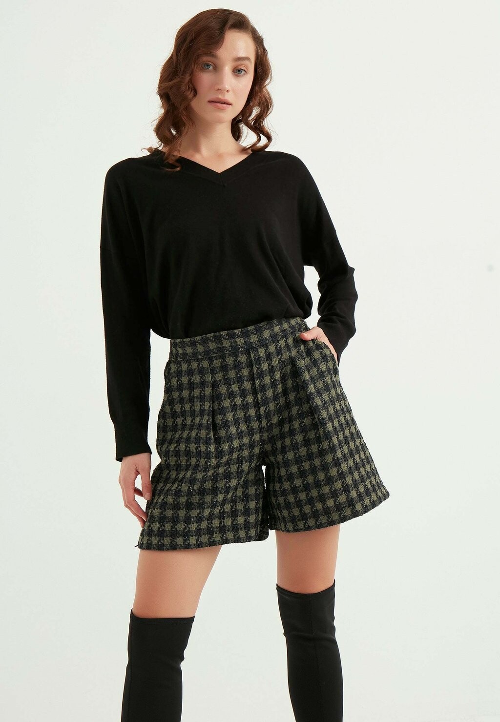 

Юбка плиссе Patterned Herita, хаки