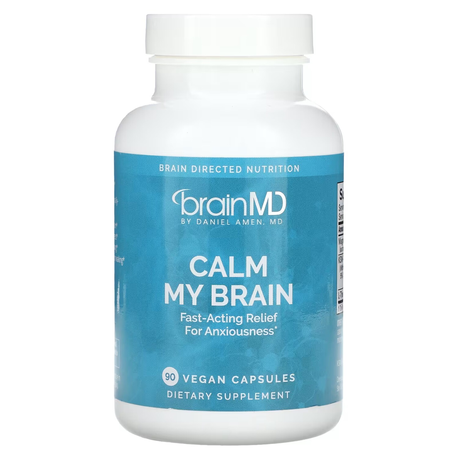 

Пищевая добавка BrainMD Calm My Brain, 90 веганских капсул