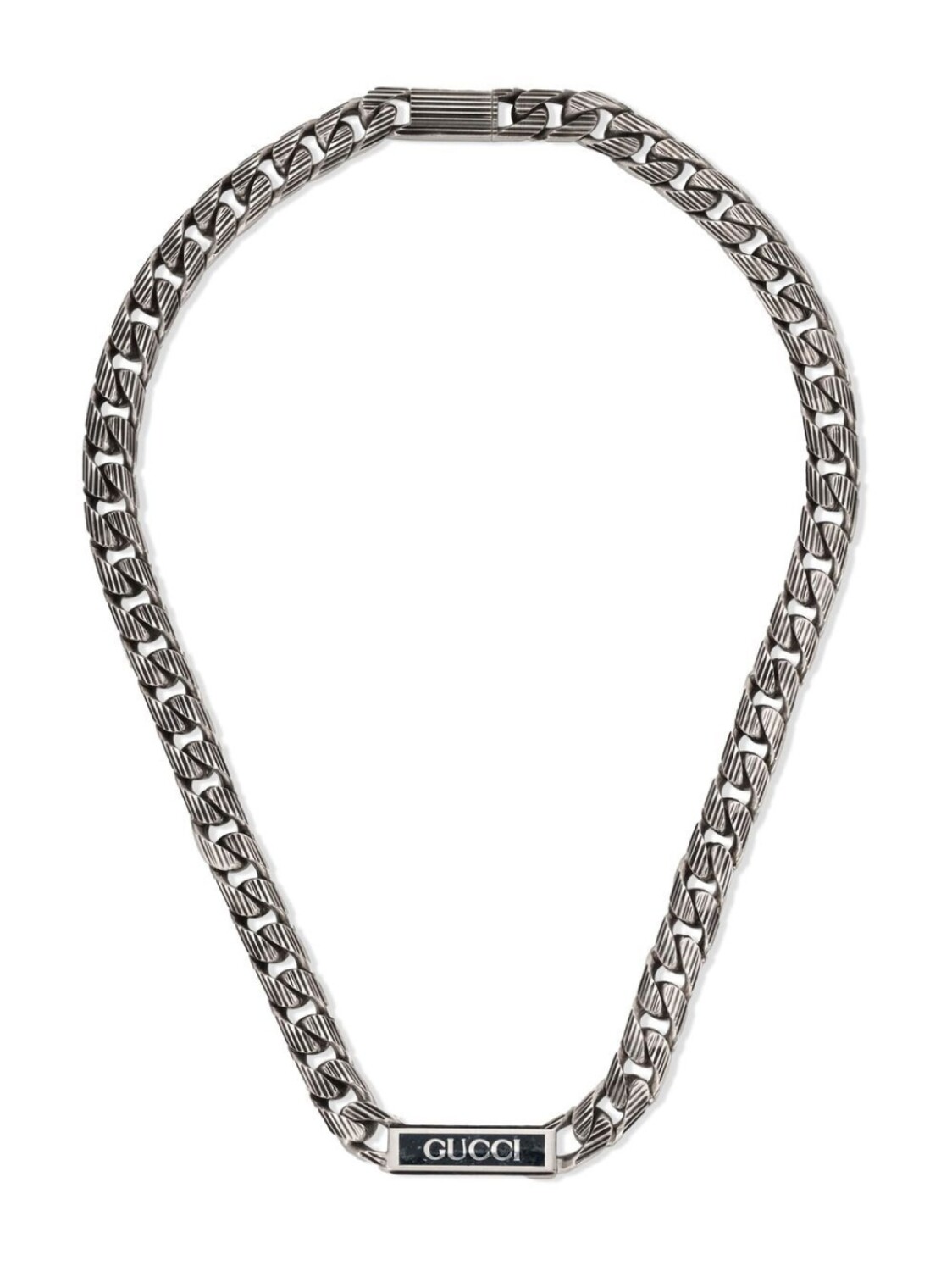 

Колье с логотипом Gucci, серебряный