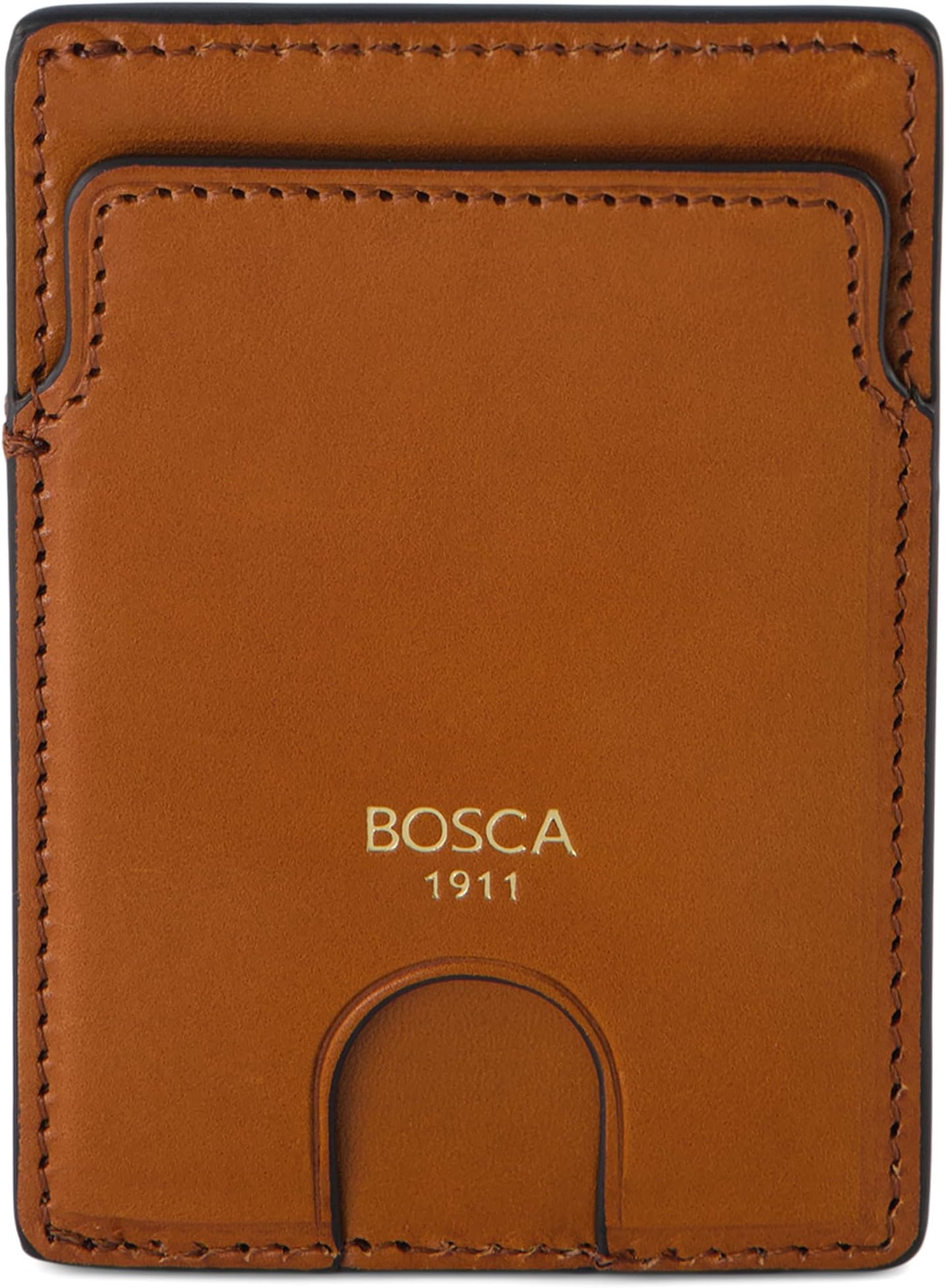 

Кошелек Bosca Old Leather - Slim Card Case, цвет Saddle