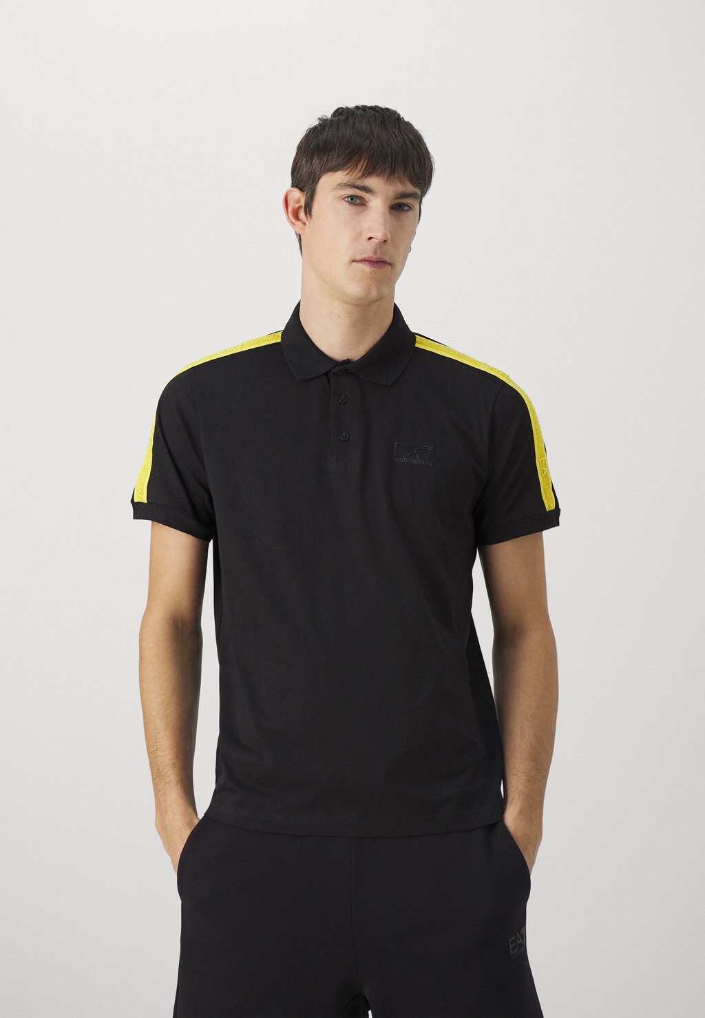 

Рубашка поло EA7 Emporio Armani, черный