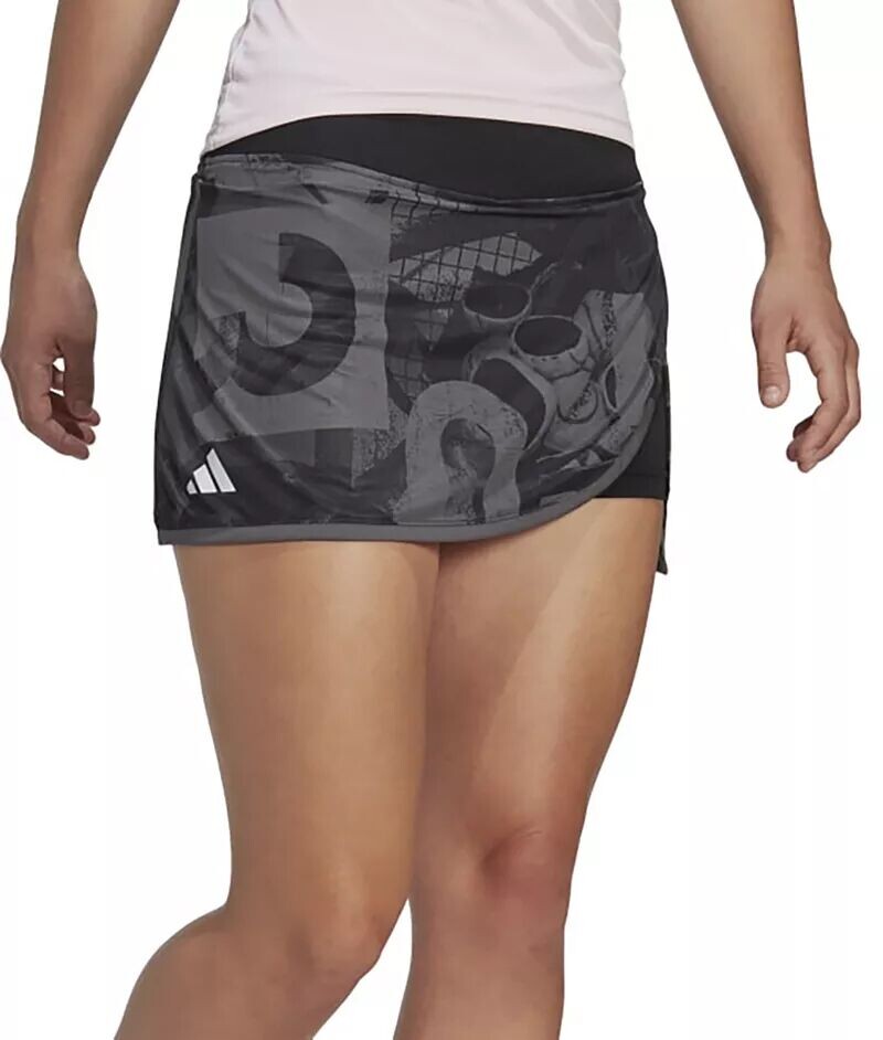 

Женская теннисная юбка Adidas Club с графическим рисунком, мультиколор