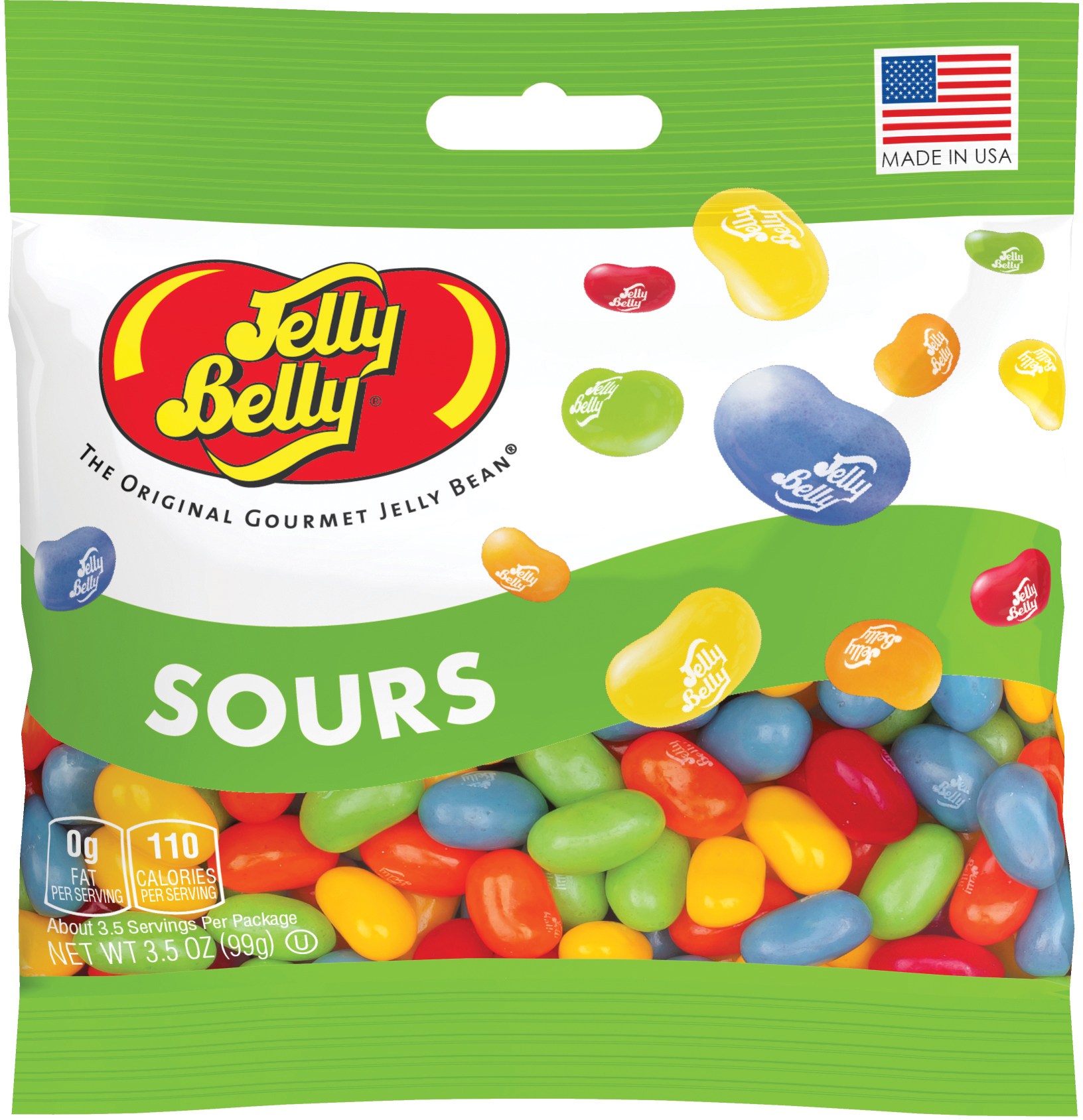 Кислые желейные бобы - 3,5 унции Jelly Belly драже jelly belly кислые фрукты 35 г
