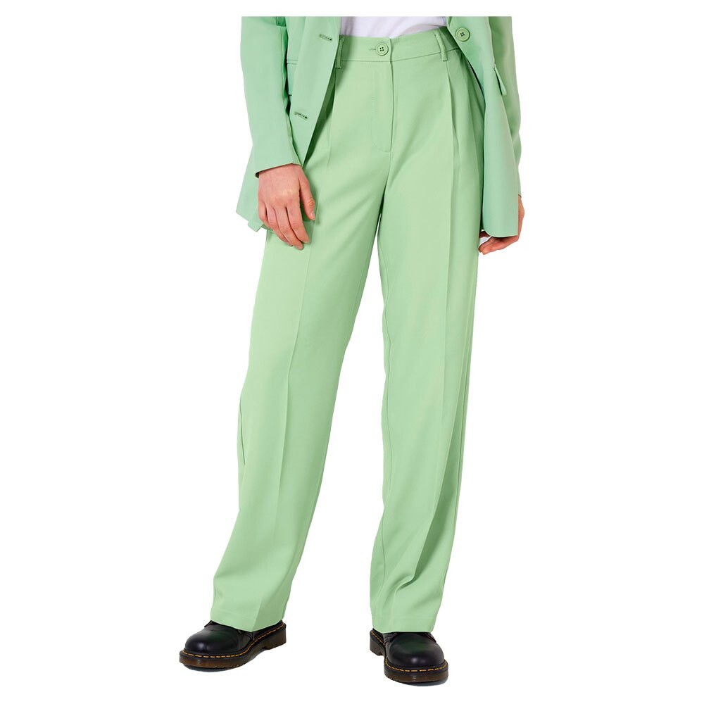 

Брюки Noisy May Drewie Straight Fit KO High Waist, зеленый