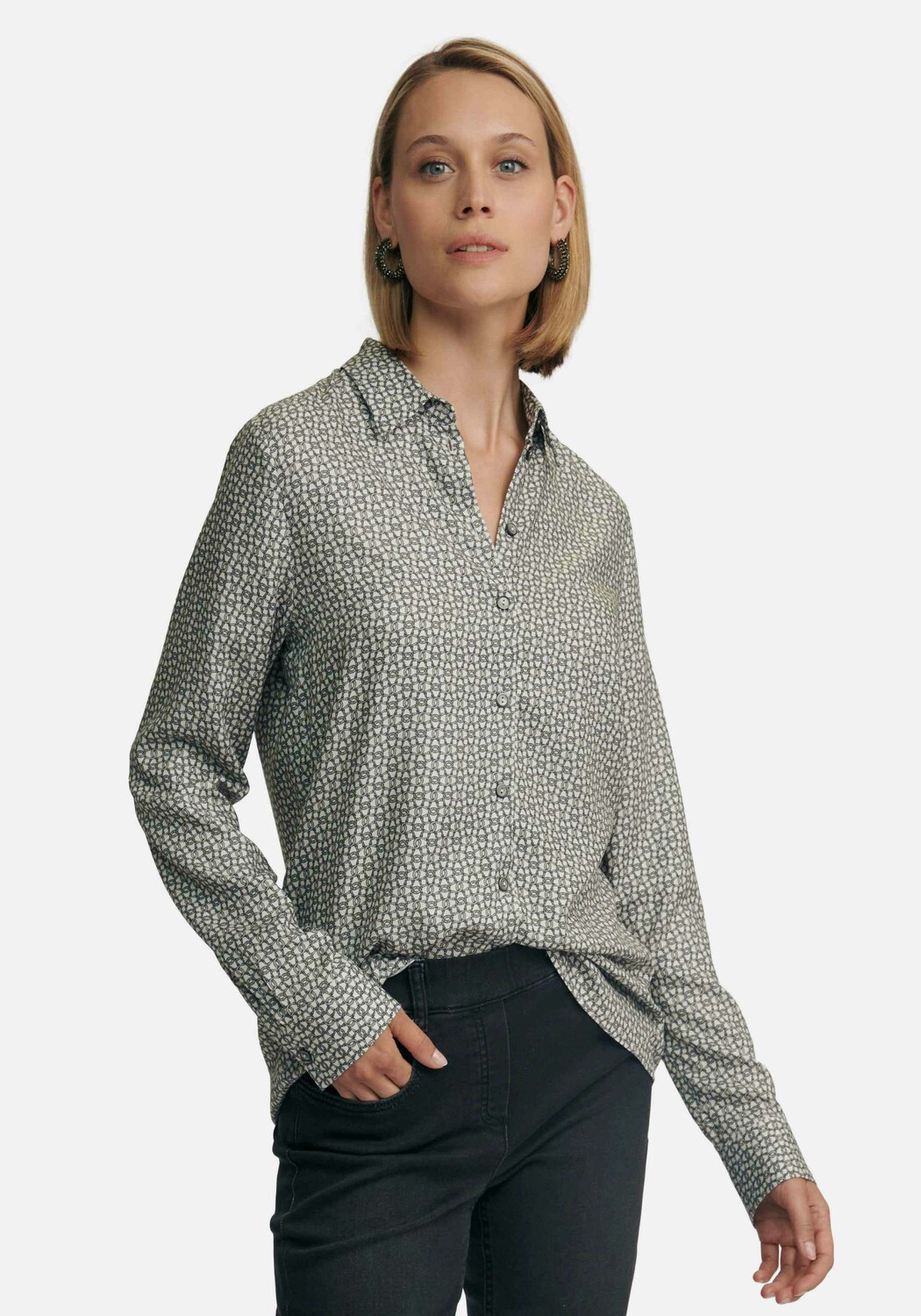 

Блуза PETER HAHN Langarm viscose, белый