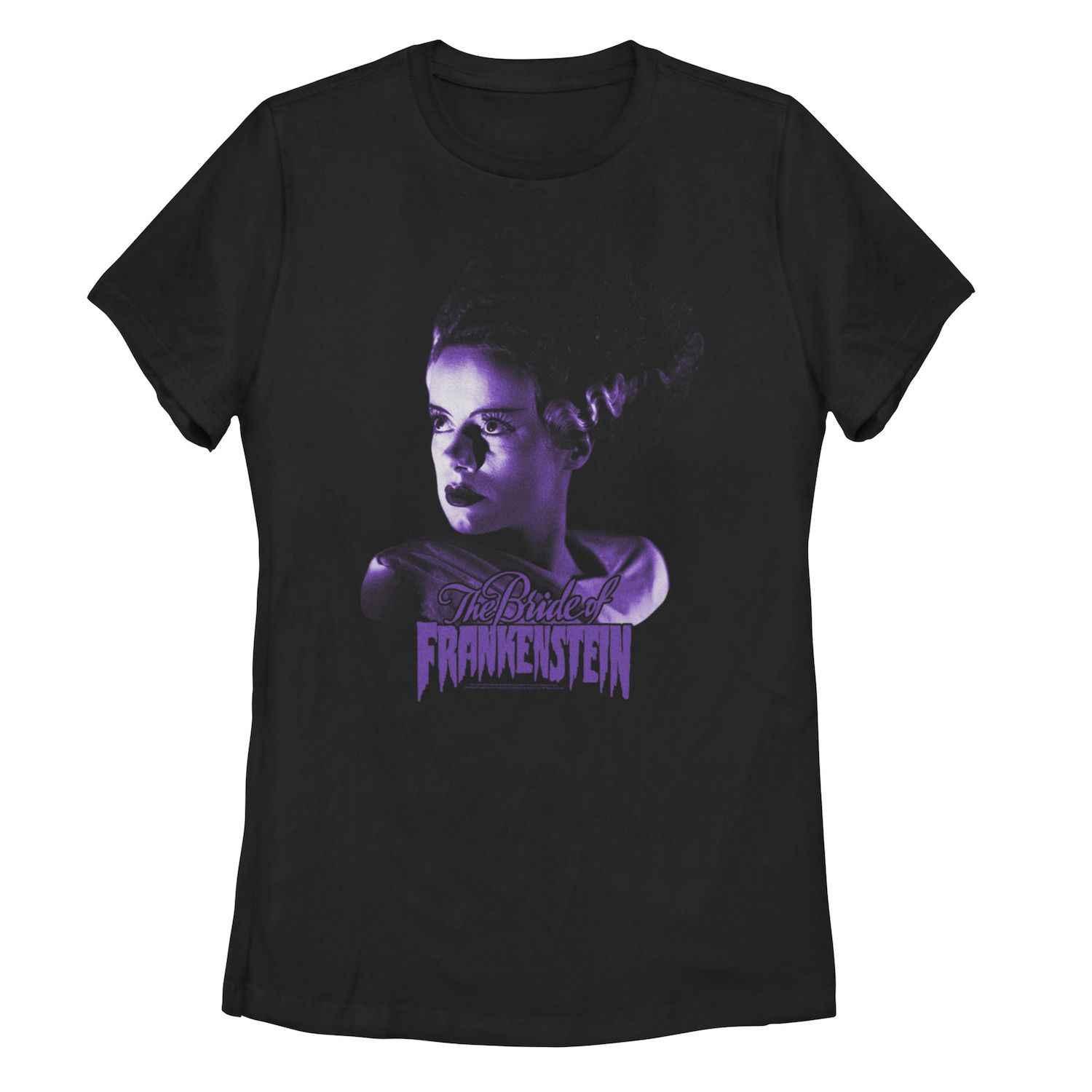 Детская футболка Universal Monsters Невеста Франкенштейна с портретом фиолетового цвета Licensed Character фигурка bendyfig universal невеста франкенштейна 19 см