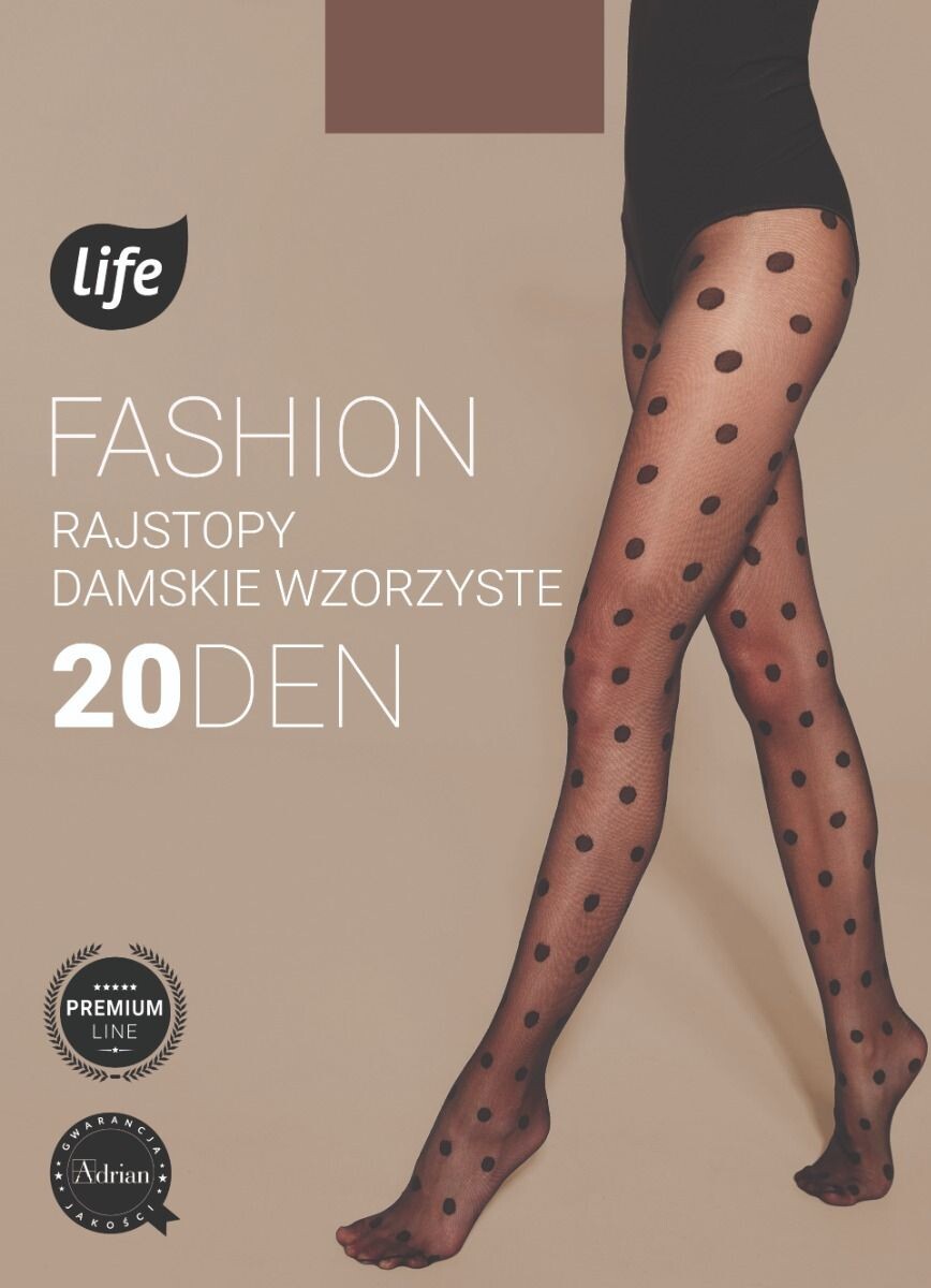 

Колготки Life Fashion Nero Duże Kropki 20 DEN, 4