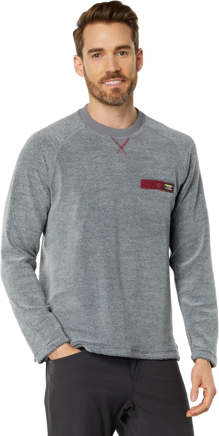 

Толстовка Tumbled Sherpa Crew L.L.Bean, цвет Platinum