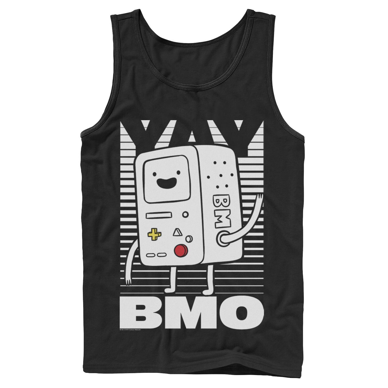 

Мужская майка Cartoon Network Adventure Time BMO Wave Halftone Fade Licensed Character