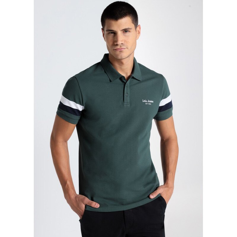 

Поло Lois Jeans 135751-13242-3441-478, зеленый