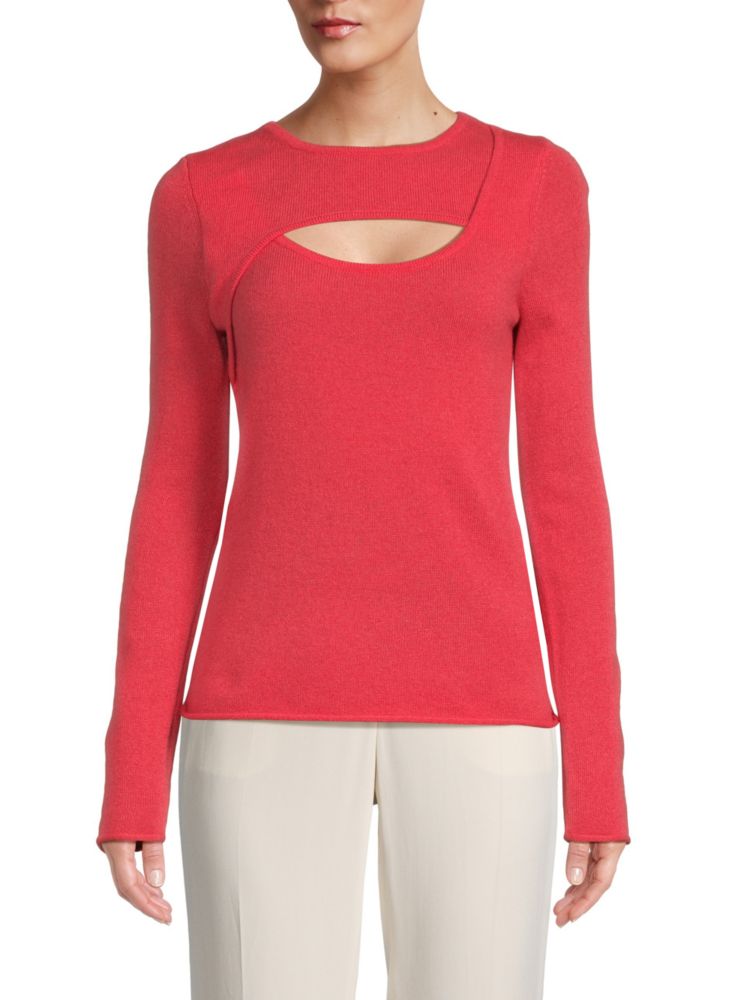 цена Кашемировый свитер Vittoria с вырезами 360 Sweater, цвет Watermelon