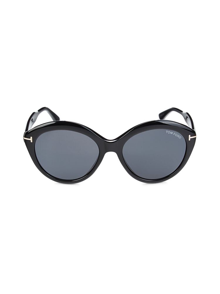 

Овальные солнцезащитные очки 56MM Tom Ford, черный