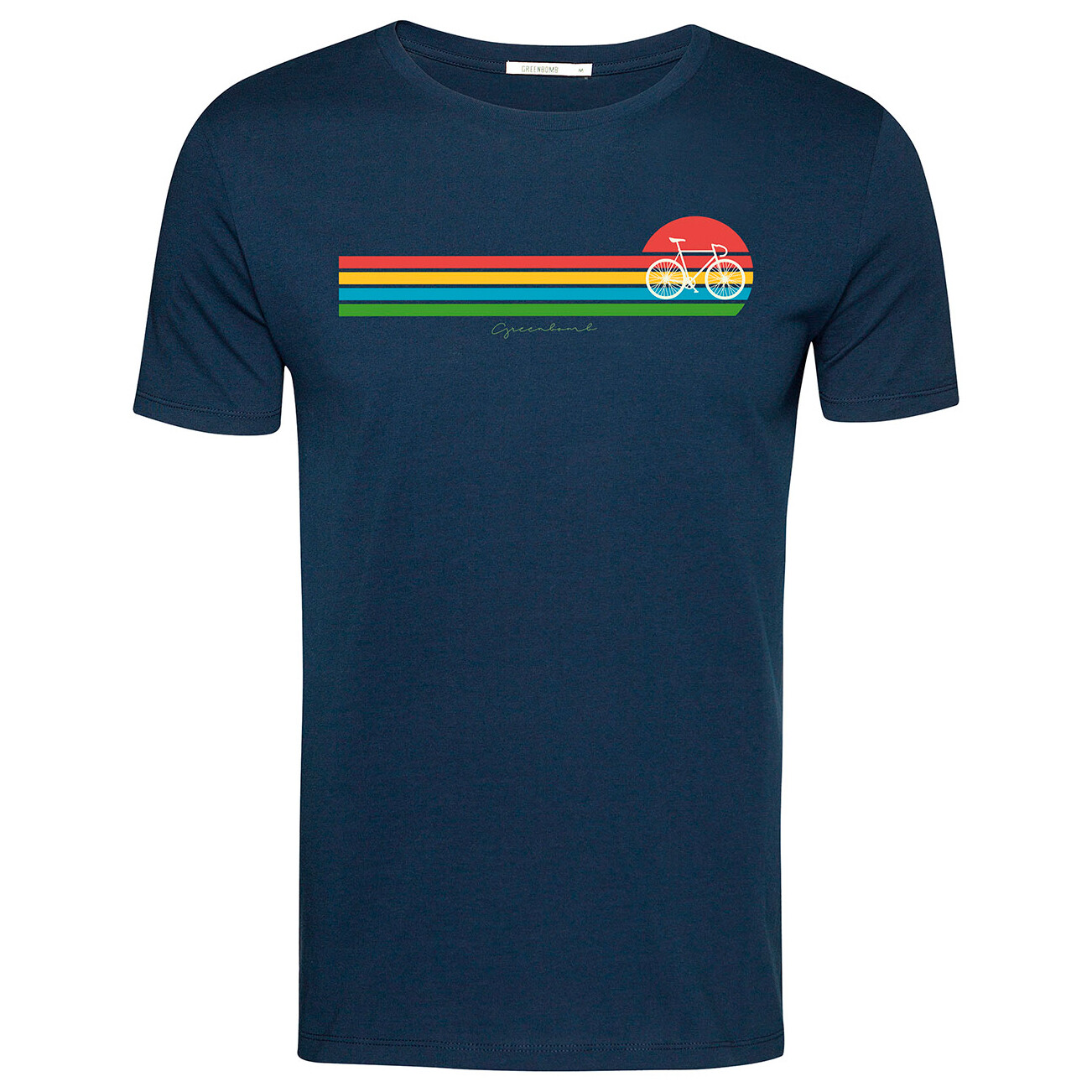 

Футболка Greenbomb Bike Sunset Stripes Guide s, темно синий