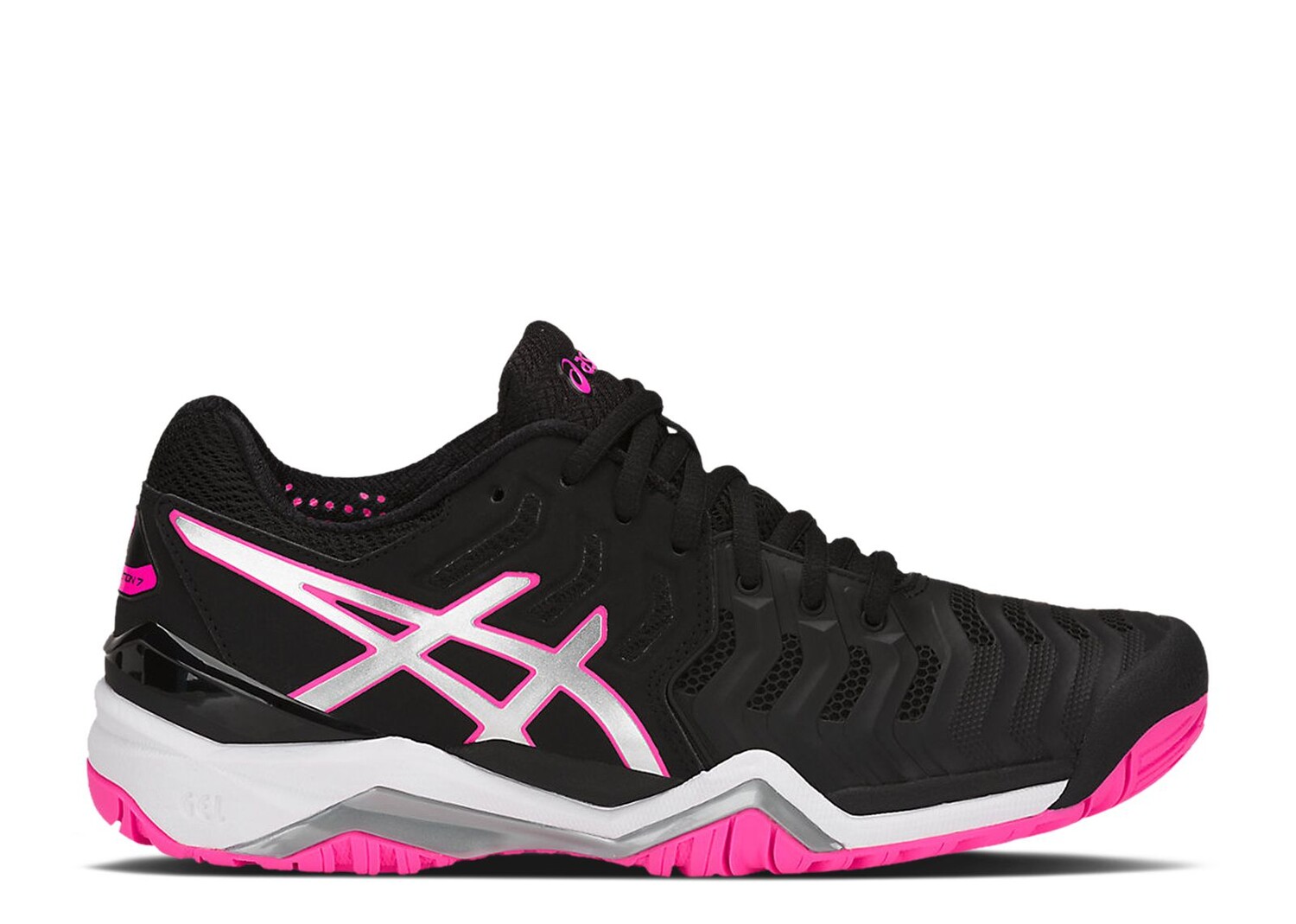

Кроссовки ASICS Wmns Gel Resolution 7 'Black Silver Hot Pink', черный