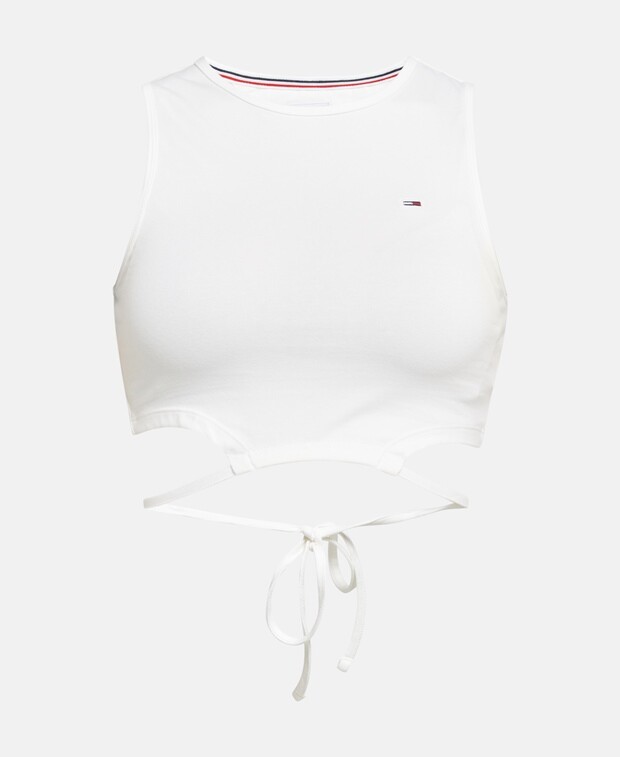 

Укороченный топ Tommy Hilfiger, белый