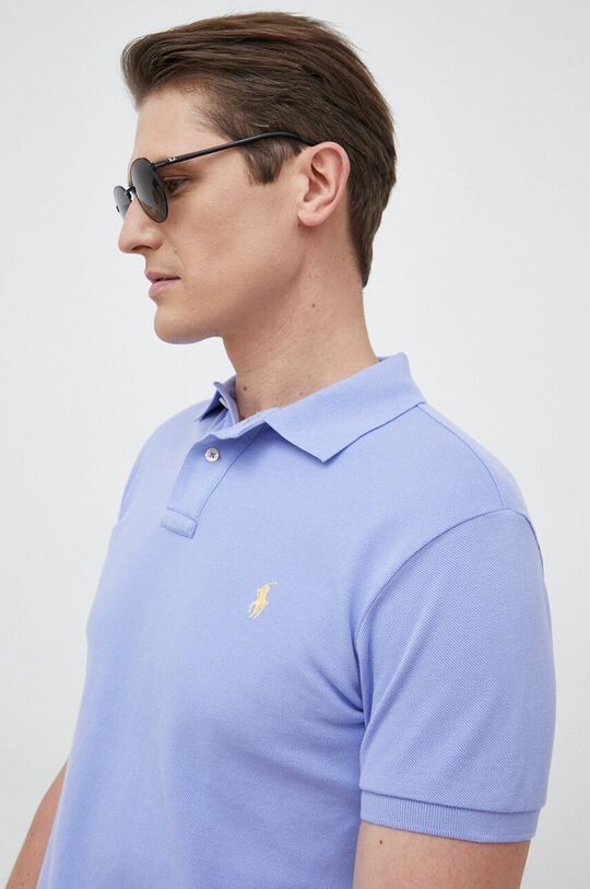 

Хлопковое поло Polo Ralph Lauren, фиолетовый