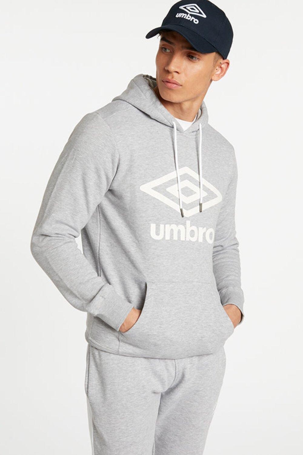 

Толстовка с большим логотипом Umbro, серый