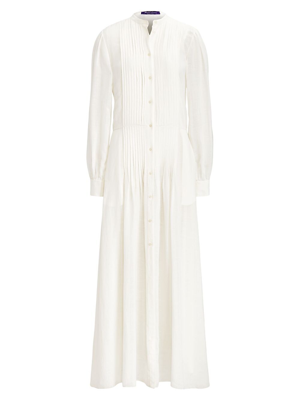 

Платье-рубашка Giedre из смеси льна Ralph Lauren Collection, белый